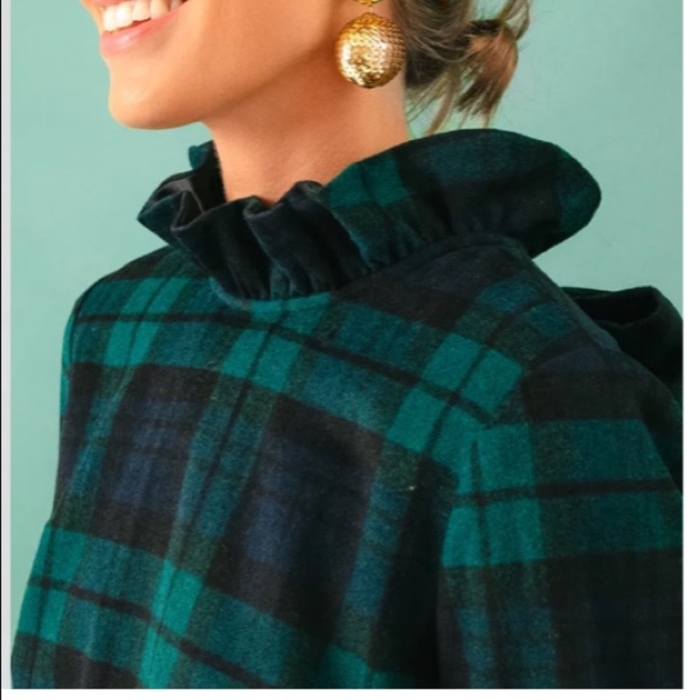 Tuckernuck Green and Blue Plaid Blouse - Picture 8 of 13